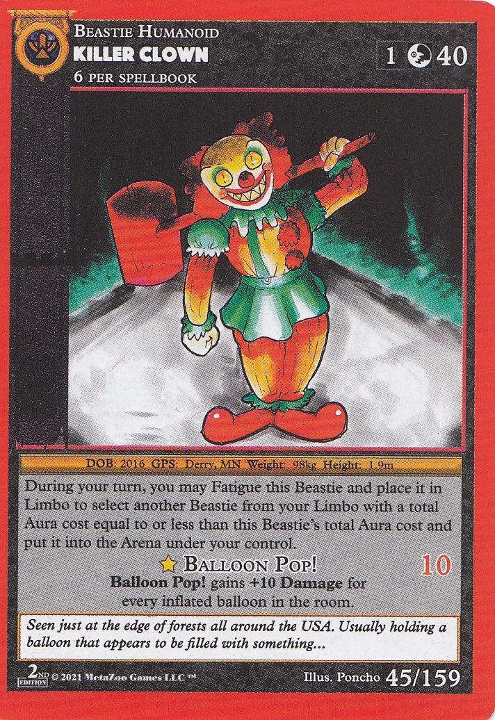 Killer Clown [Cryptid Nation: Second Edition]