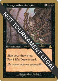 Yawgmoth's Bargain - 2000 Nicolas Labarre (UDS) [World Championship Decks 2000]