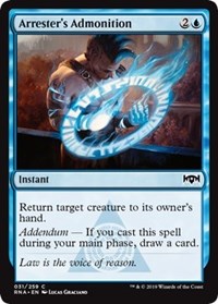 Arrester's Admonition [Ravnica Allegiance]