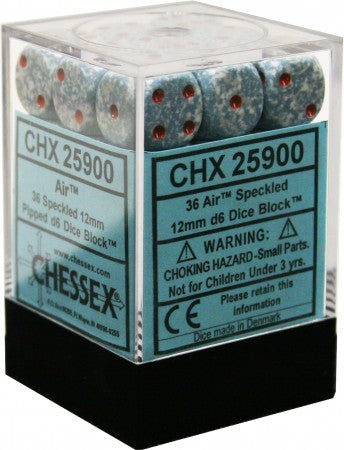 36 12mm Air Speckled D6 Dice - CHX25900
