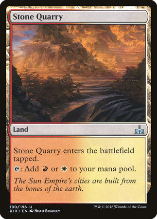 Stone Quarry [Rivals of Ixalan]