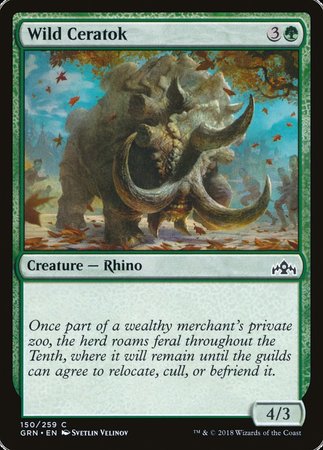 Wild Ceratok [Guilds of Ravnica]