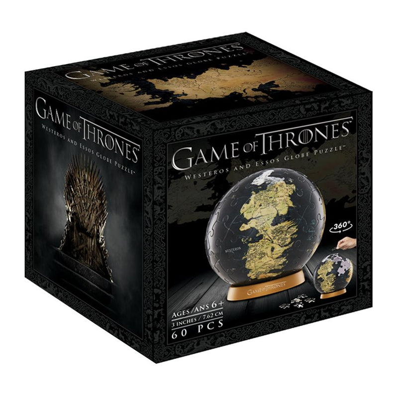 3D Puzzle: Game of Thrones: Globe (3") (60 Pieces)