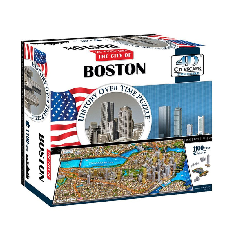 4D Cityscape: Boston, USA (1189 Pieces)