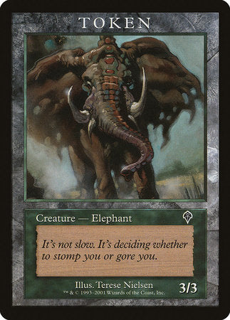 Elephant Token (Invasion) [Magic Player Rewards 2001]