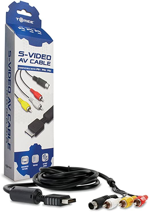 S-Video AV Cable PS1/PS2/PS3 3rd Party