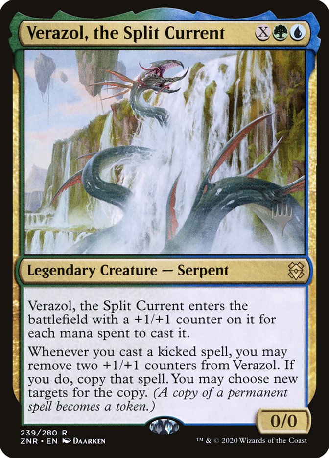 Verazol, the Split Current (Promo Pack) [Zendikar Rising Promos]