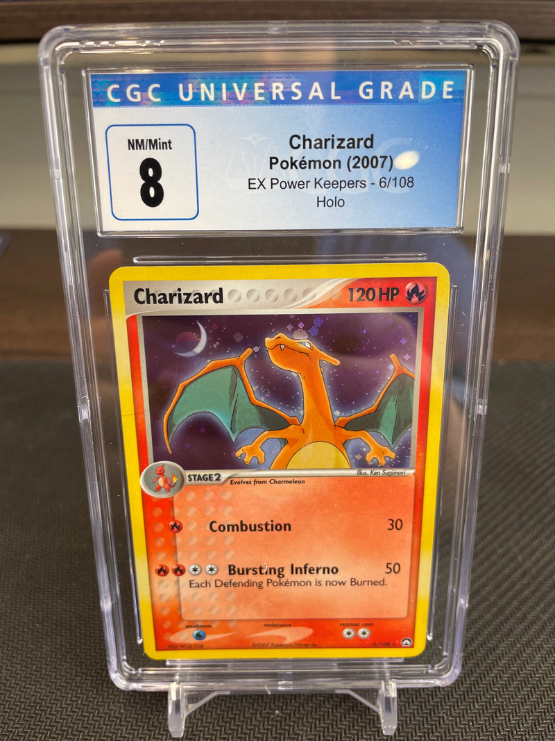 CHARIZARD (6/108) [EX POWER KEEPERS] CGC 8