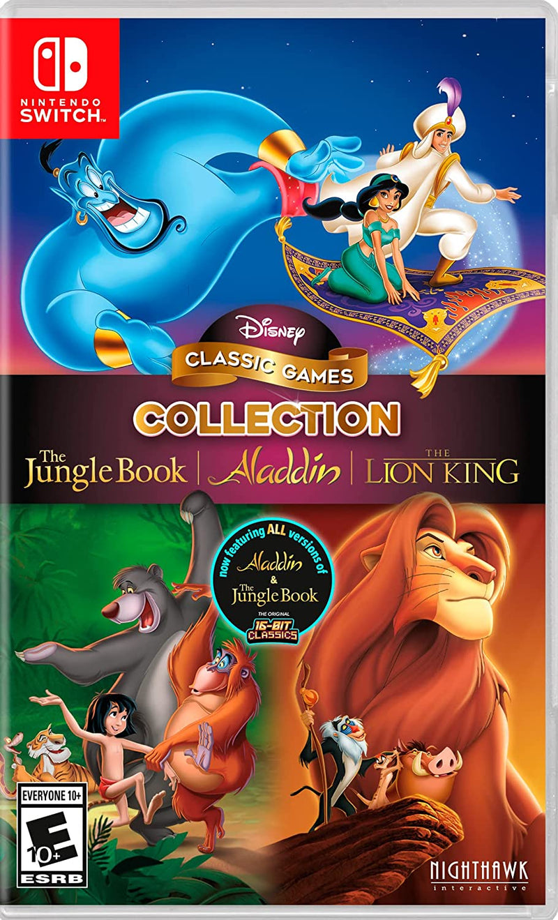 Disney Classic Games Collection: The Jungle Book, Aladdin, & The Lion King - Nintendo Switch