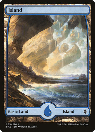 Island (255) - Full Art [Battle for Zendikar]