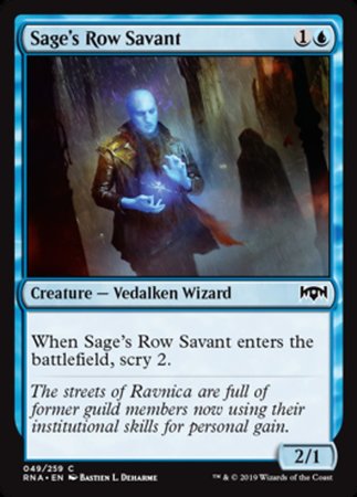 Sage's Row Savant [Ravnica Allegiance]