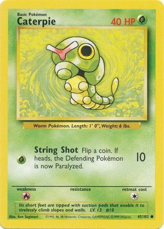 Caterpie (45/102) [Base Set Unlimited]