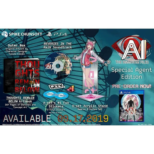 AI: The Somnium Files [Special Agent Edition] - Playstation 4