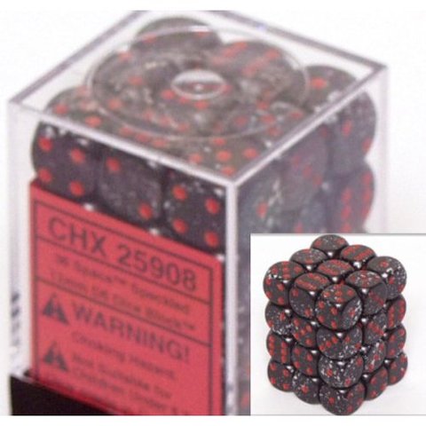 36 Space Speckled 12mm D6 Dice Block - CHX25908